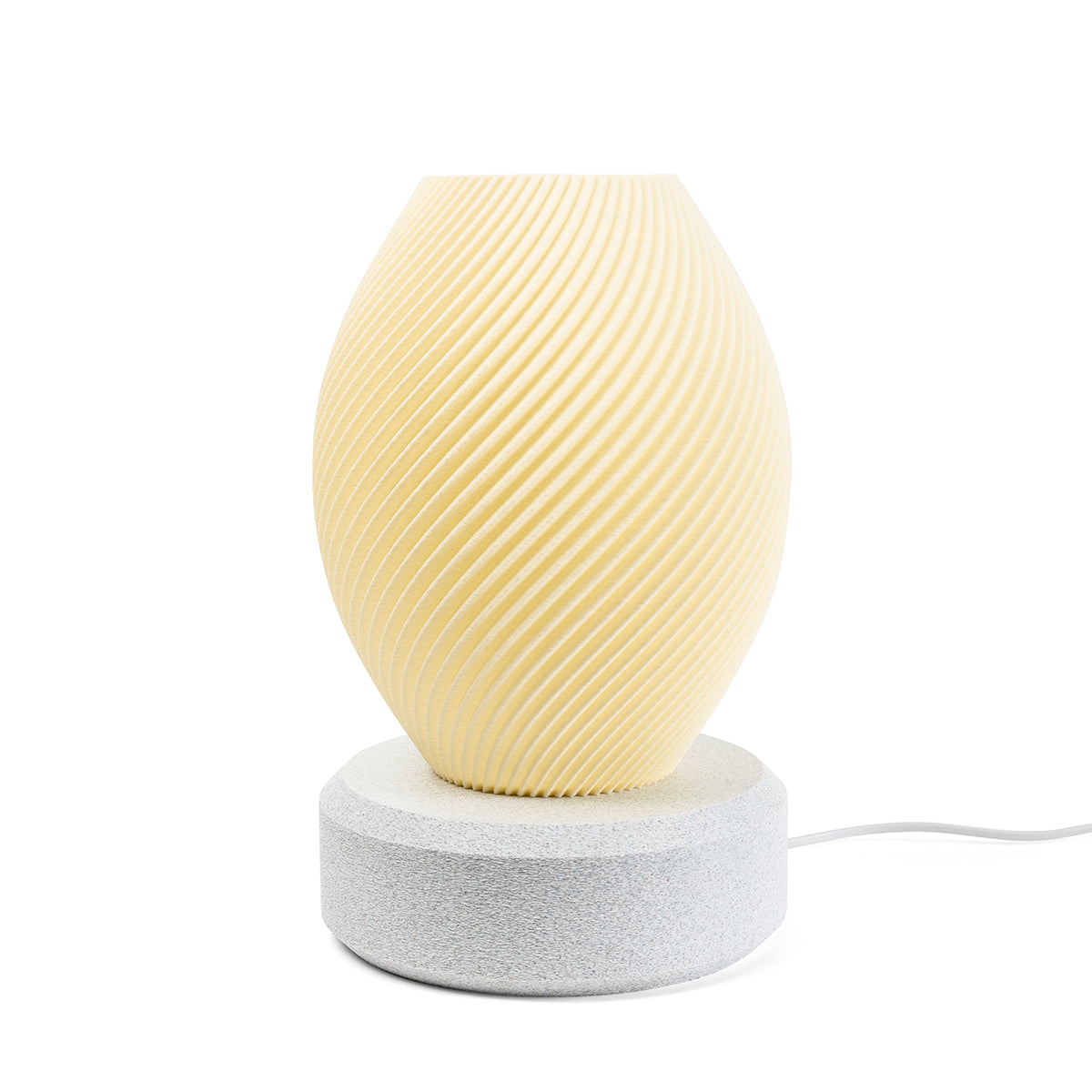 Tischlampe Vortex Spira Beige mit Luna Base Tag