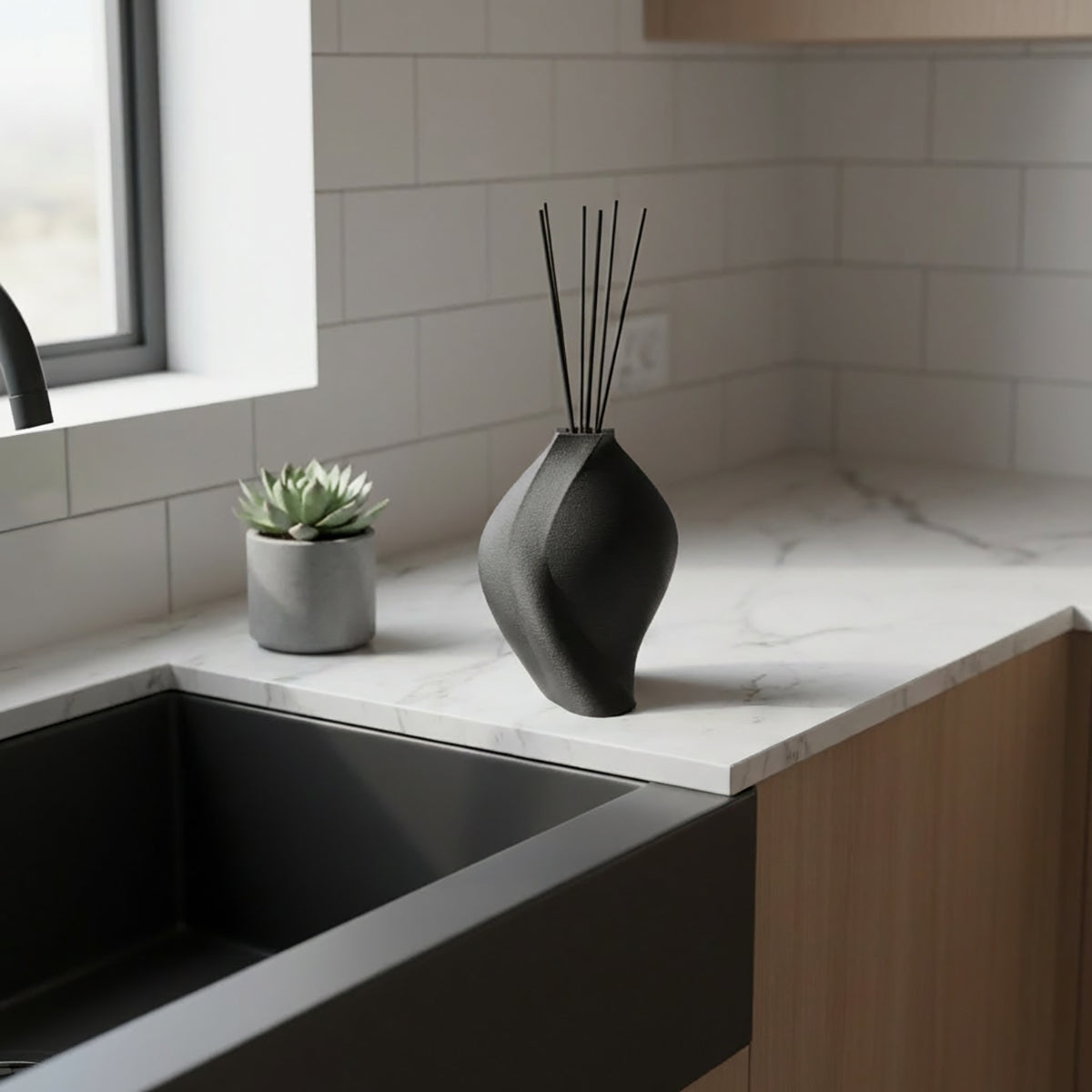 Duftvase NURIA Schwarz Bild 4