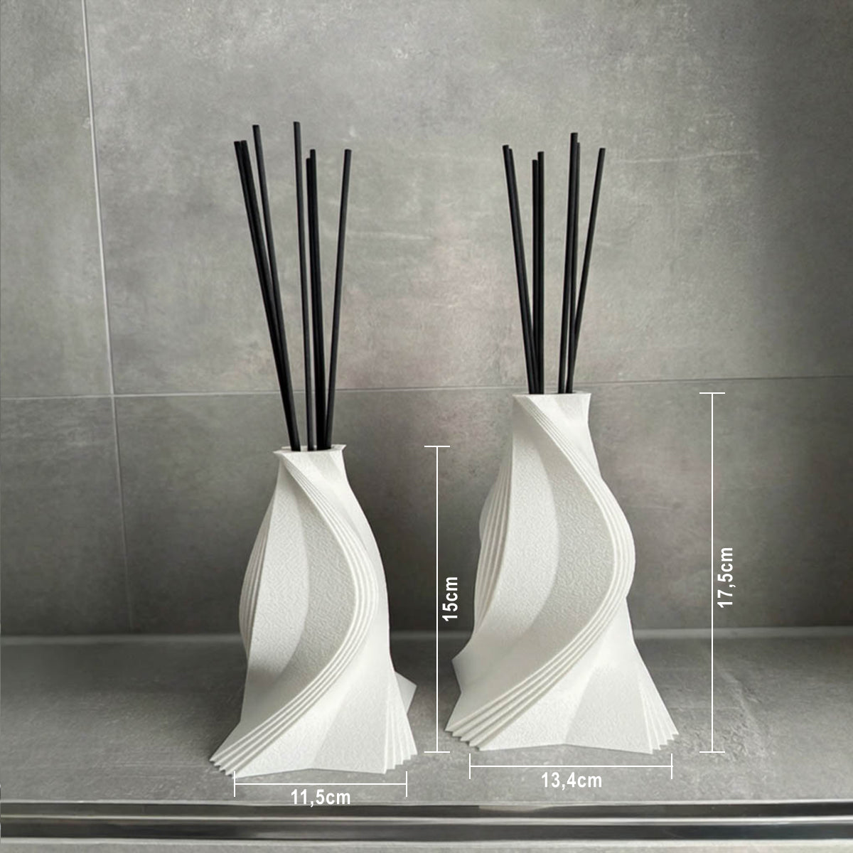 Enya Duftvase Masse Weiss VNEN Mass