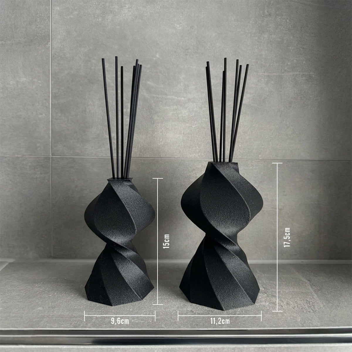 Formira Duftvasen Masse Schwarz VNEN mass