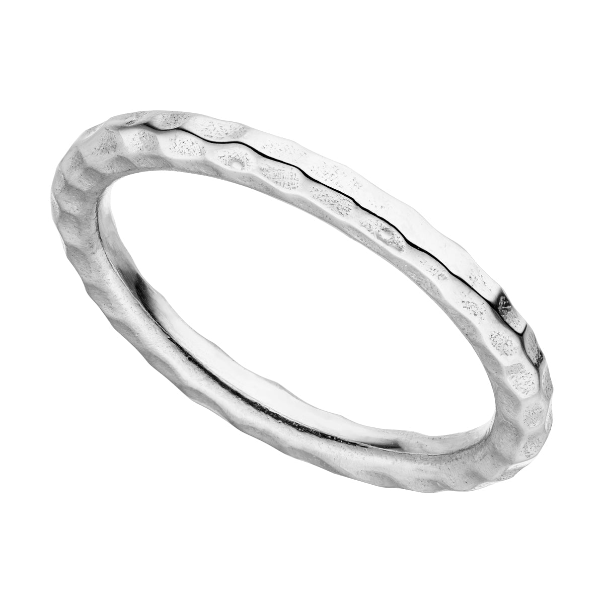 Nadira gehämmerter Ring Silber 925 Sterling Silber