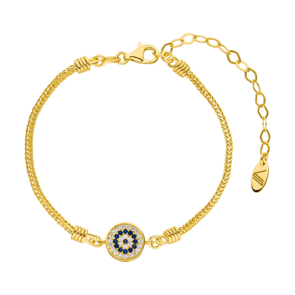 Nazar Schlangenarmband Gold 925 Sterling Silber