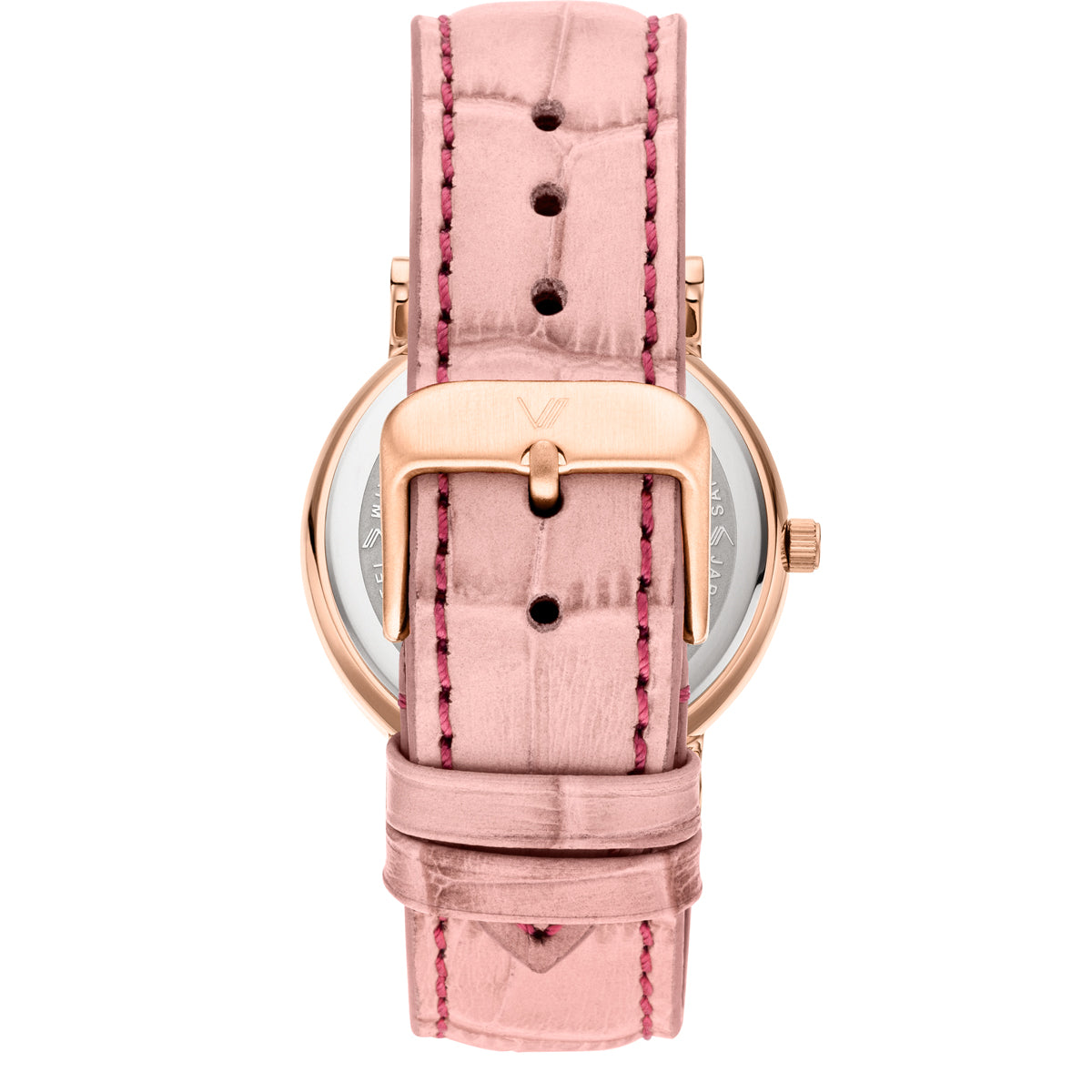 Nevra Rosegold Weiss Leder Koralle Allign Rueckansicht