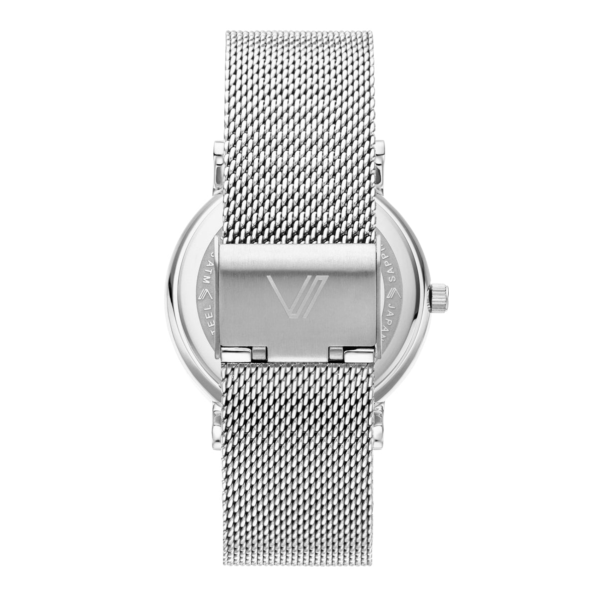 Nevra Silber Weiss Mesh Silber Rueckansicht