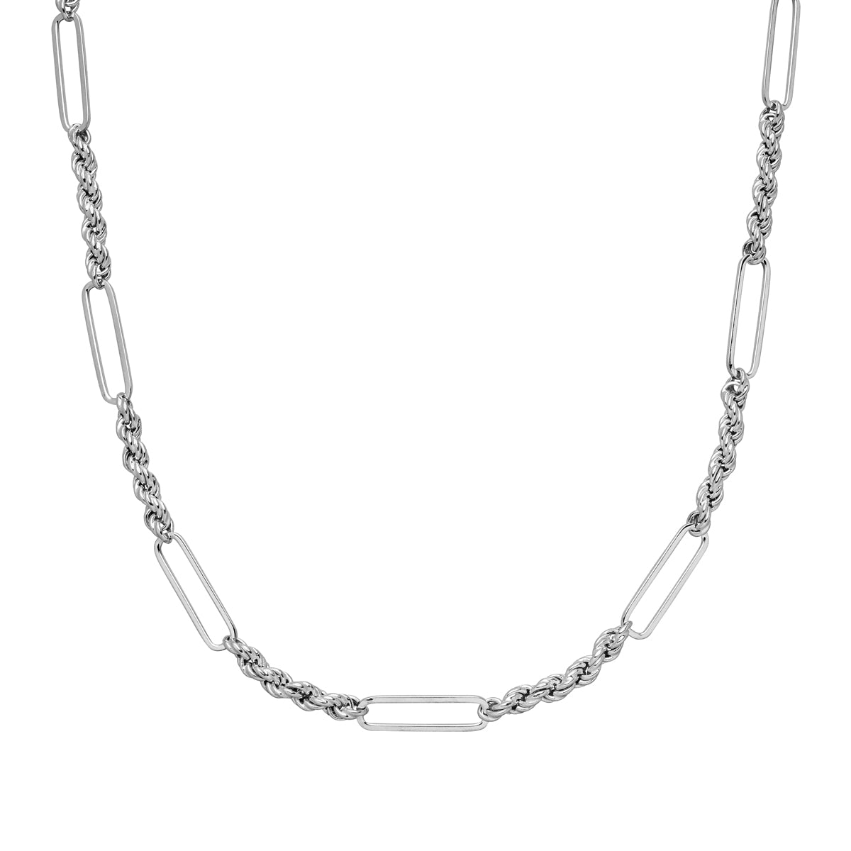 Rahila Kordel-Gliederhalskette Silber 925 Sterling Silber