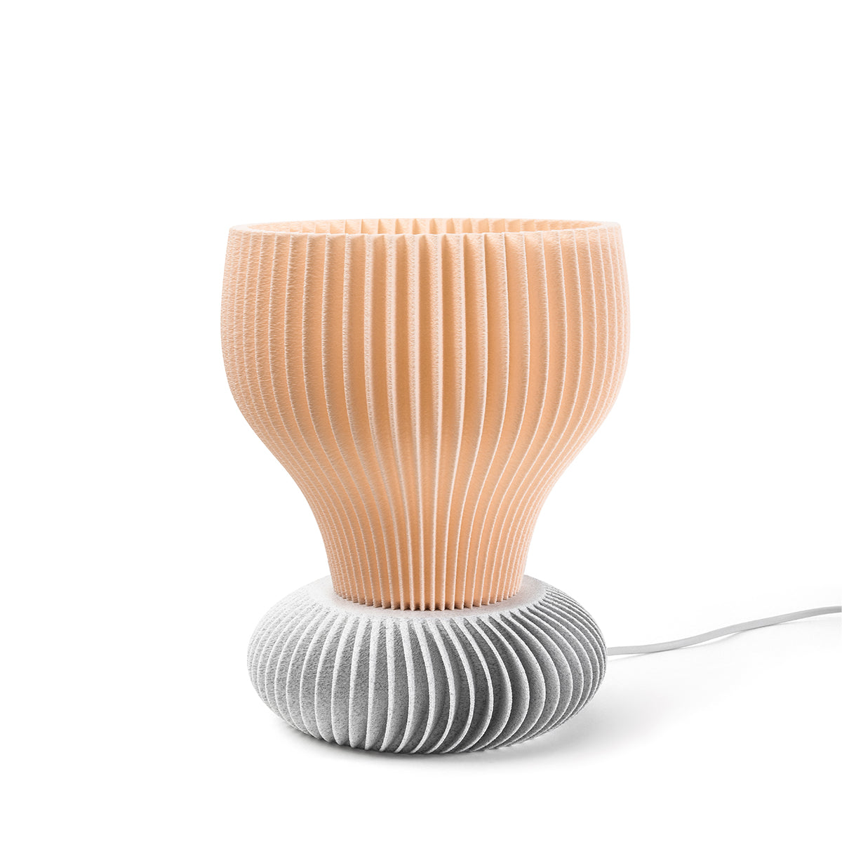 Tischlampe Bloom Stria mit Base Vento Pink Tag