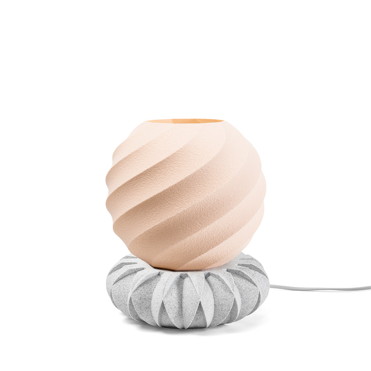 Tischlampe Orb Twist mit Base Flora Pink Tag