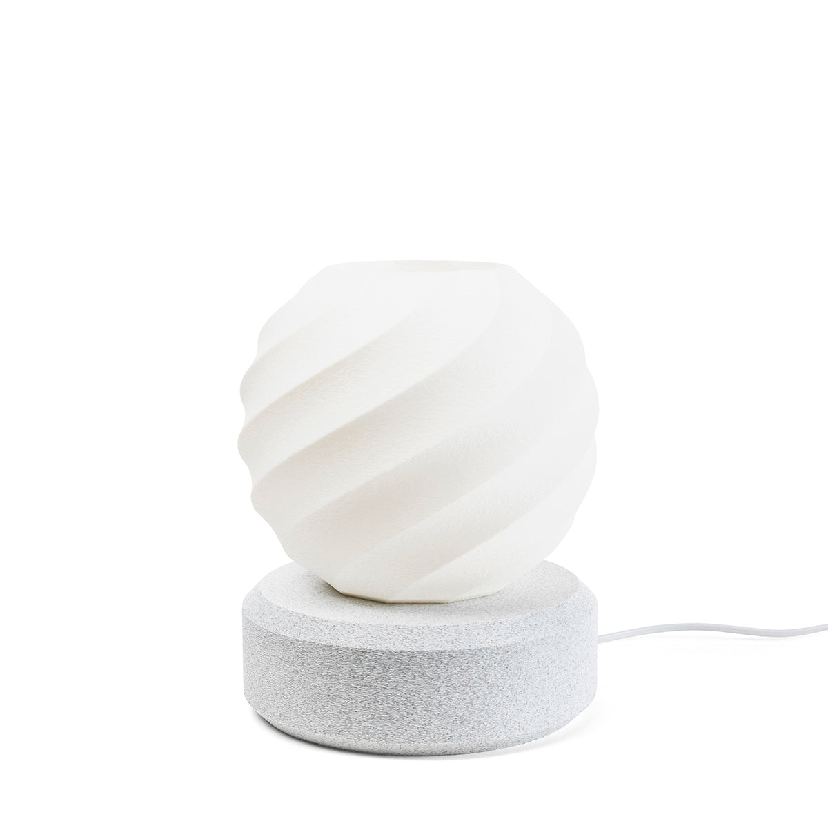 Tischlampe Orb Twist mit Base Luna Weiss Tag