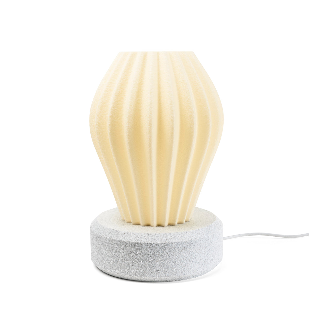 Tischlampe Vela Linea mit Base Luna Beige Tag