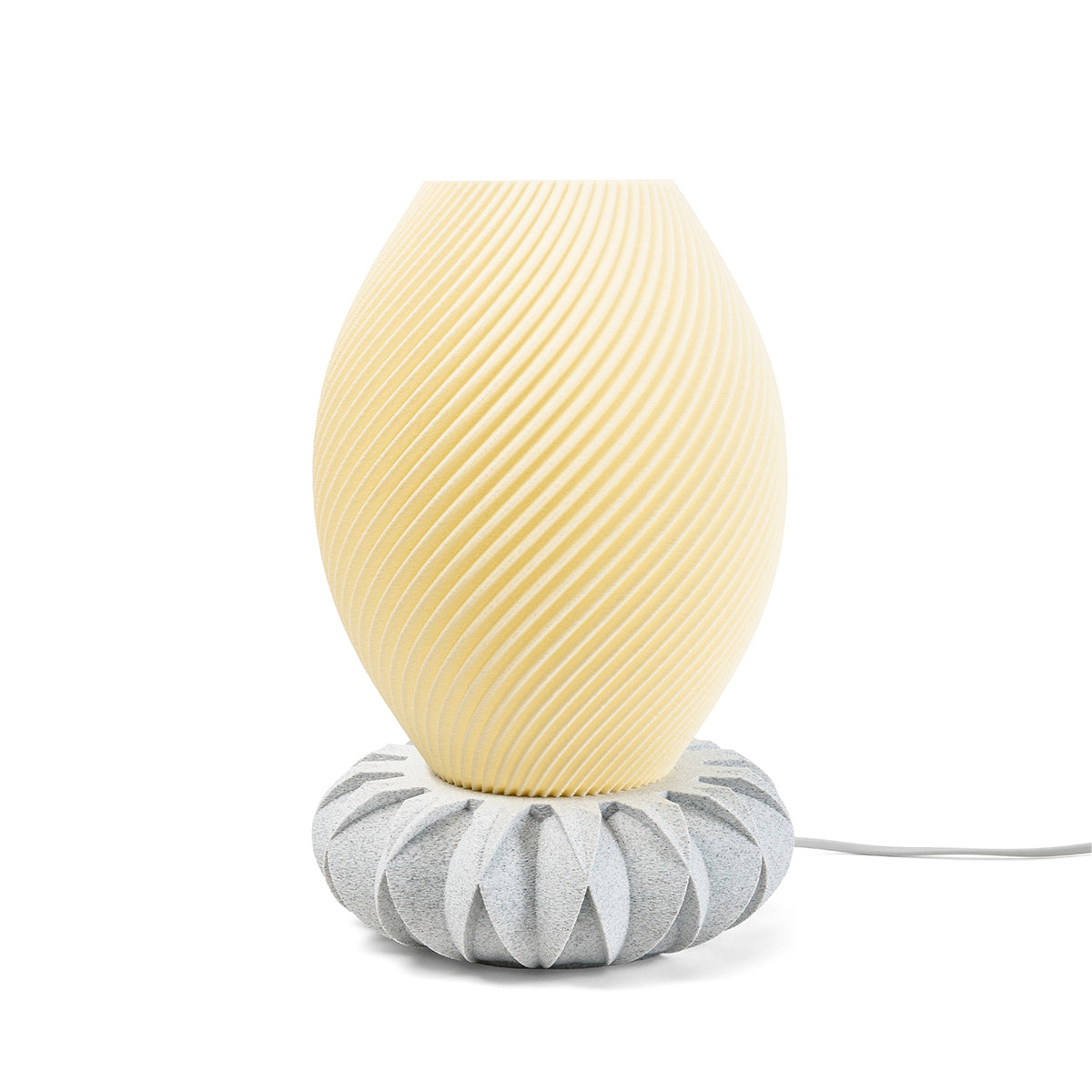 Tischlampe Vortex Spira mit Base Flora Beige Tag