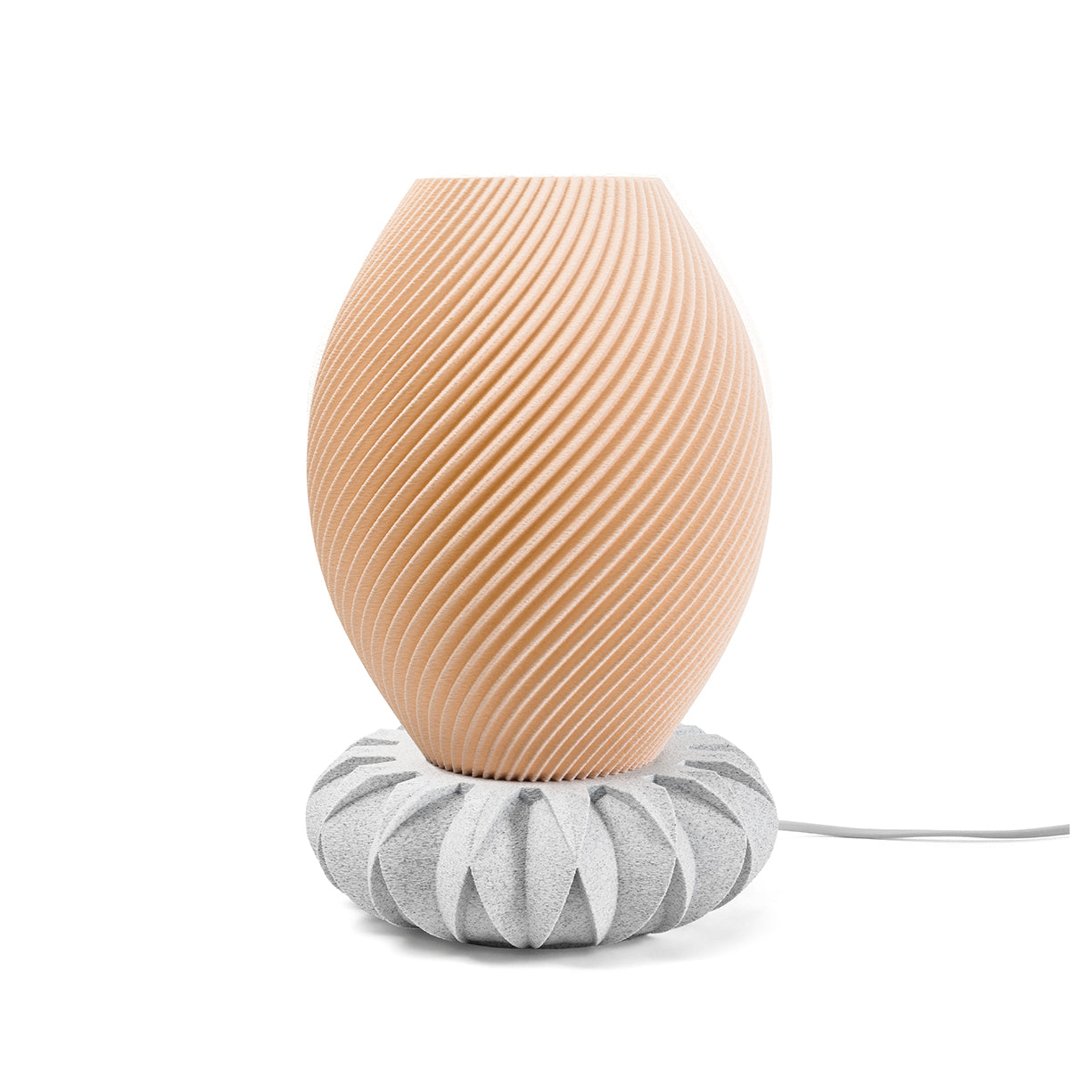 Tischlampe Vortex Spira mit Base Flora Pink Tag