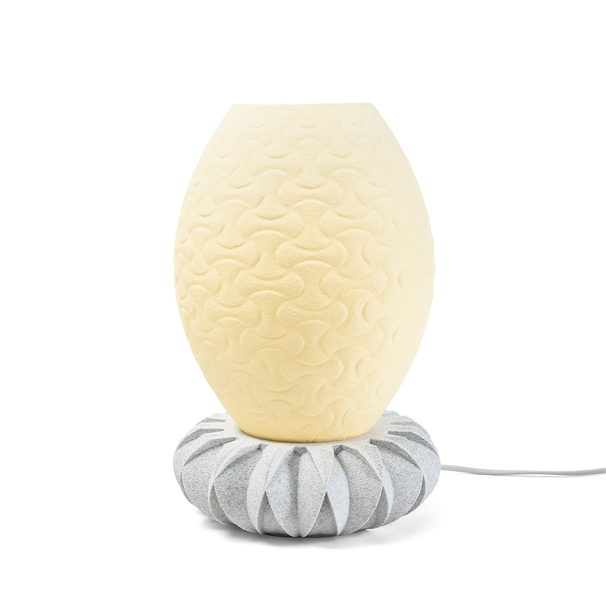 Tischlampe Vortex Vintega mit Base Flora Beige Tag