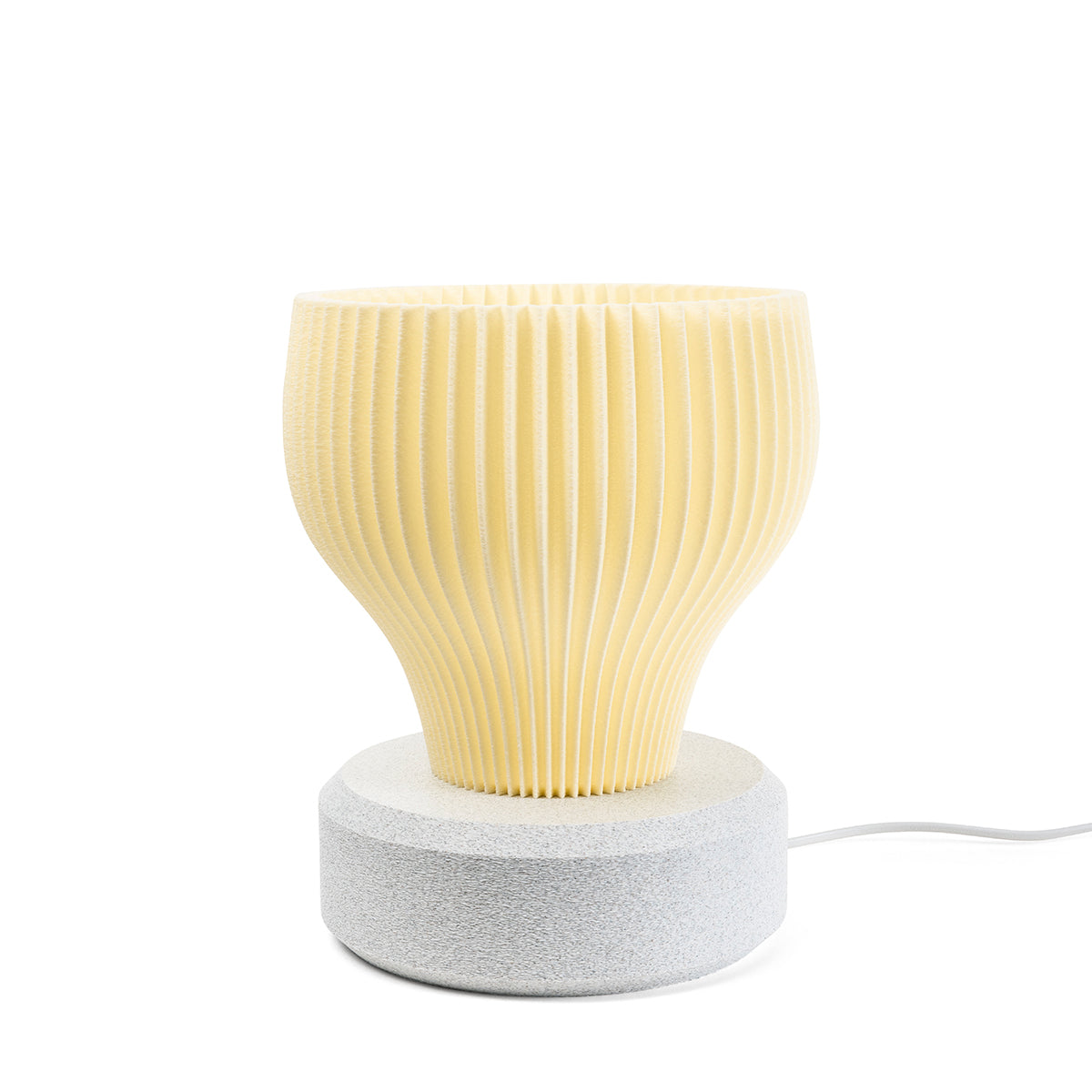 Tischlampe Bloom Stria mit Base Luna Beige Tag