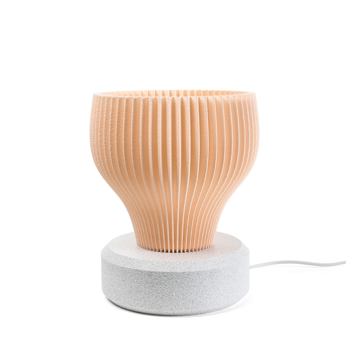 Tischlampe Bloom Stria mit Base Luna Pink Tag