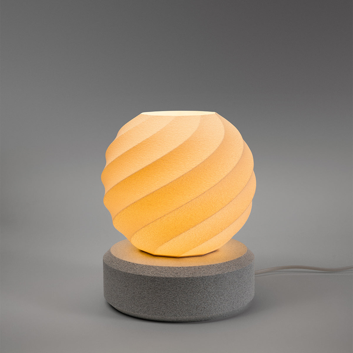 Tischlampe Orb Twist mit Base Luna Pink Nacht