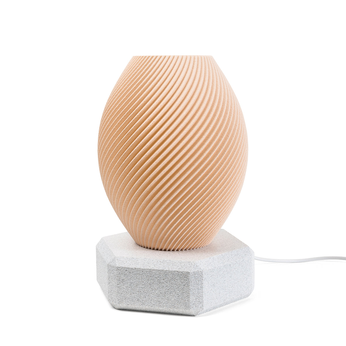 Tischlampe Vortex Spira mit Base Hexa Pink Tag