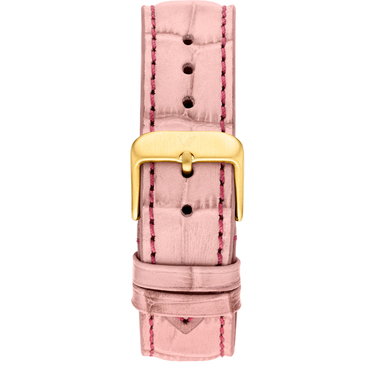 Uhrenarmband Leder Koralle Allign 20mm Gold