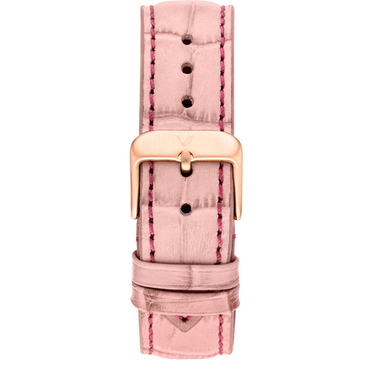 Uhrenarmband Leder Koralle Allign 20mm Rosegold