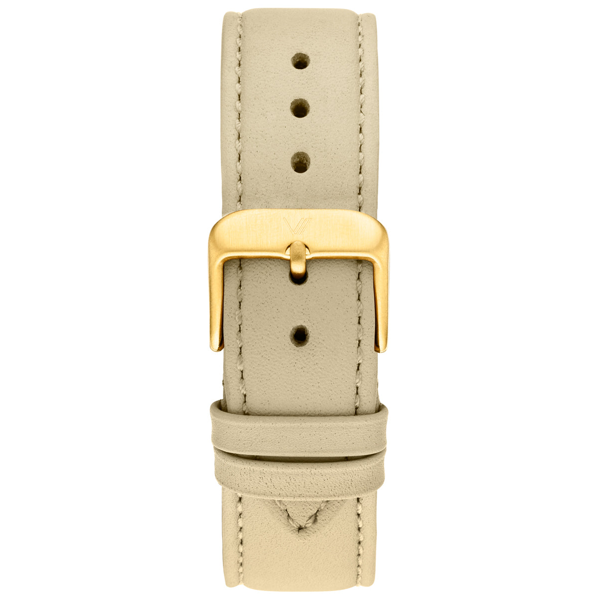 Uhrenarmband Leder Sand 20mm Gold
