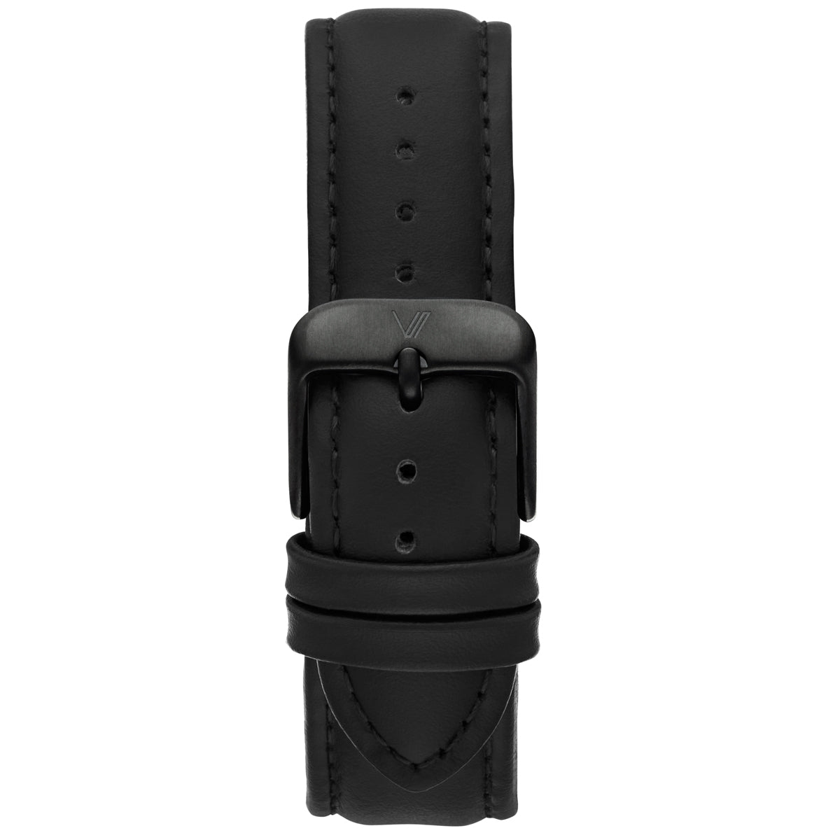 Uhrenarmband Leder Schwarz 1 20mm Schwarz