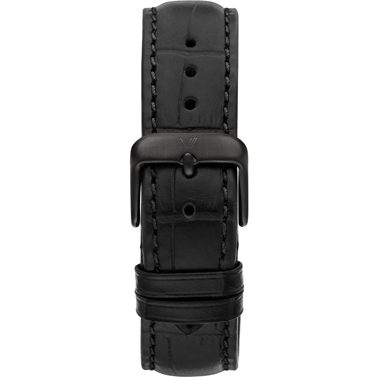 Uhrenarmband Leder Schwarz Allign 176mm 20mm Schwarz