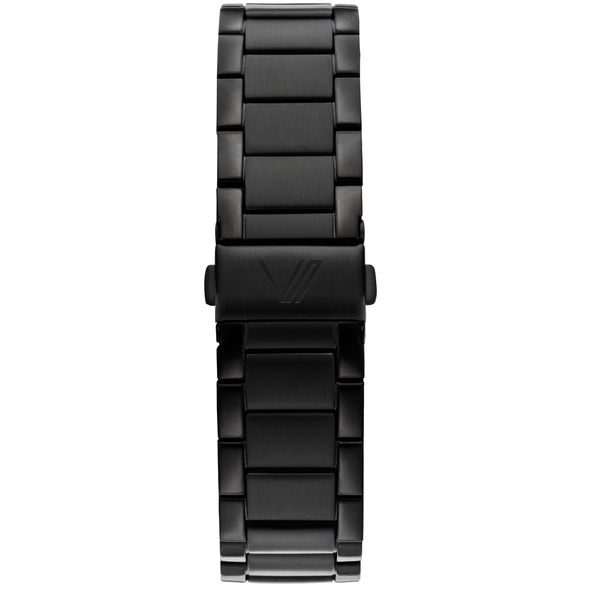 Uhrenarmband Metall Schwarz 20mm