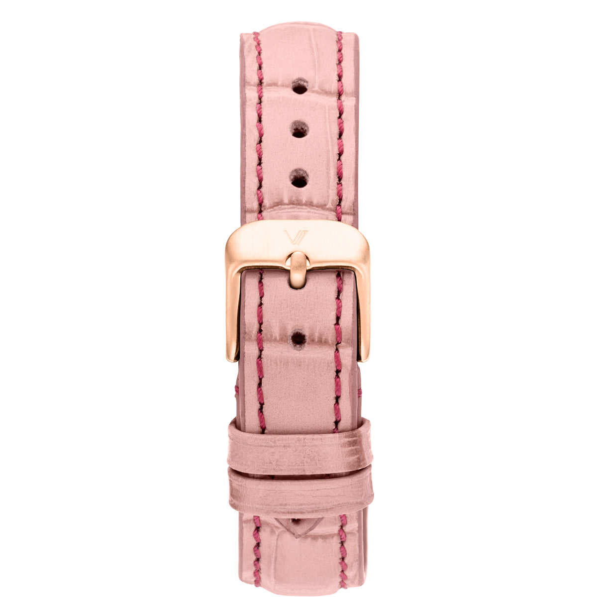 Uhrenarmband Leder Koralle Allign 16mm Rosegold