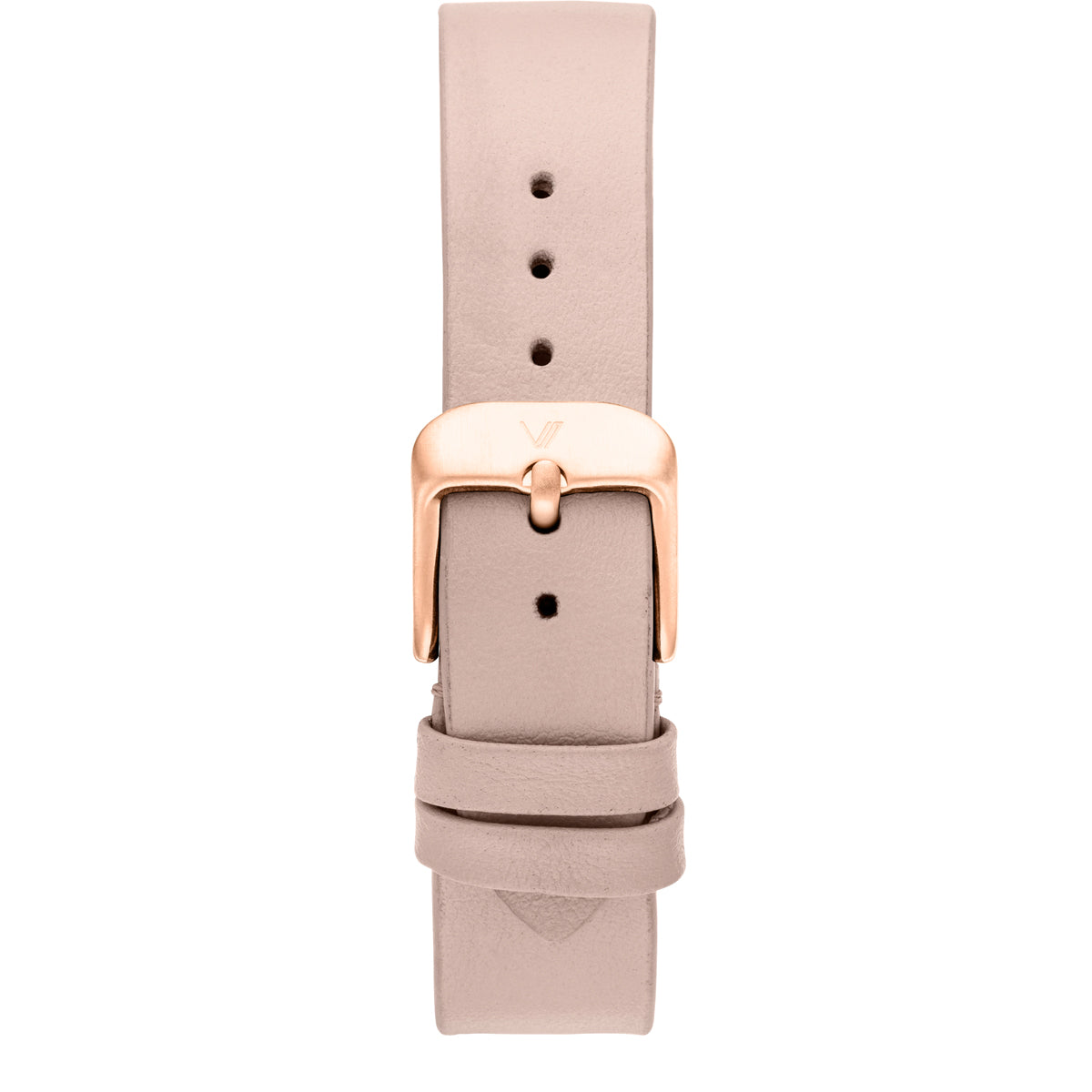Uhrenarmband Leder Hellpink Glatt 16mm Rosegold