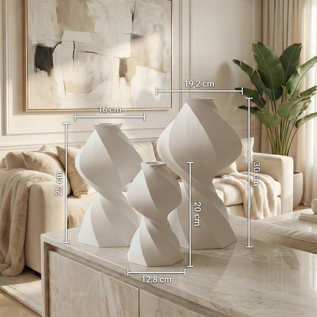 Vase Formira Natural White VNEN 2