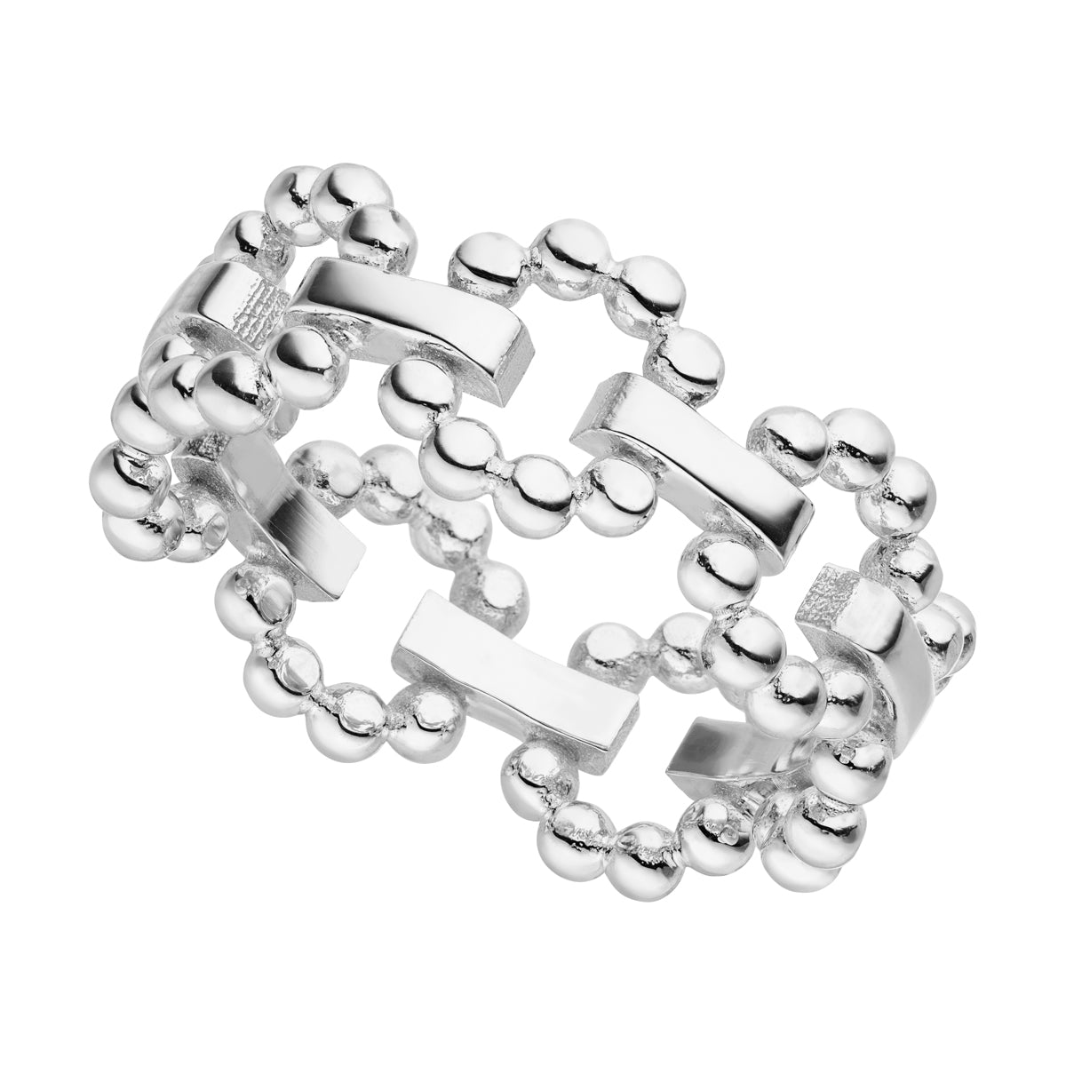 Zaria Kugeloptik Ring Silber 925 Sterling Silber
