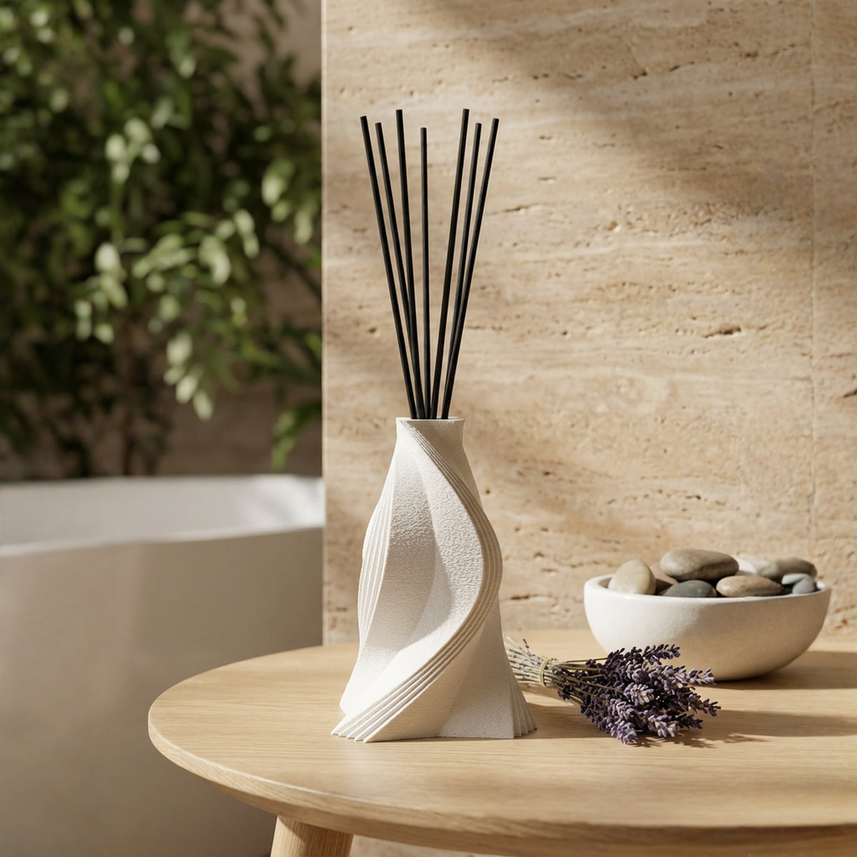 Duftvase Enya Weiss Bild 2