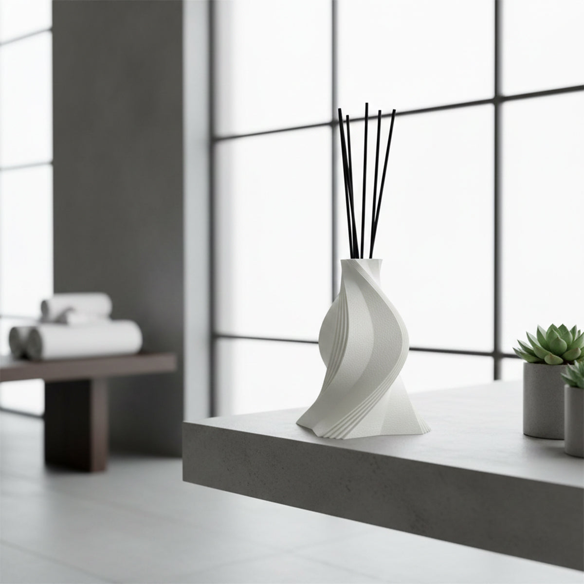 Duftvase Enya Weiss Bild 5