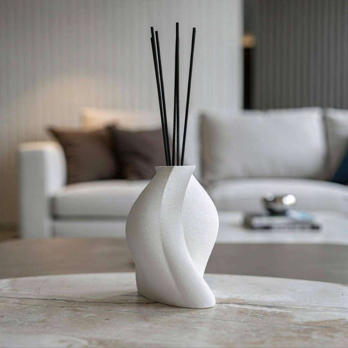 Duftvase NURIA Weiss Bild 1