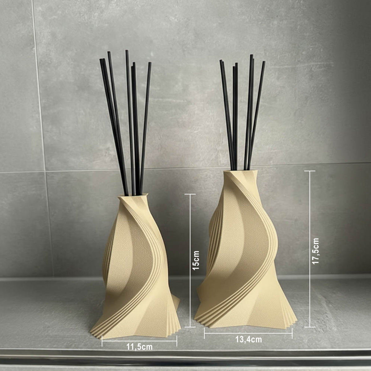 Enya Duftvase Masse Beige VNEN Mass