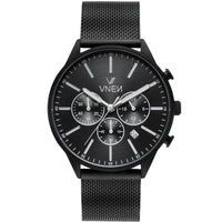Munir Chrono Schwarz Schwarz Mesh Schwarz Front