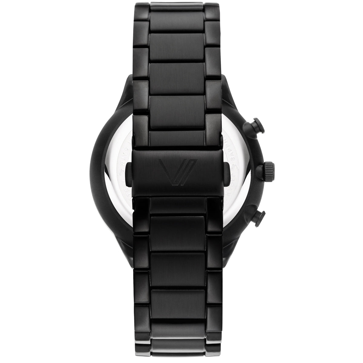 Munis Munir Chrono Schwarz Schwarz Metall Schwarz Rueckansicht