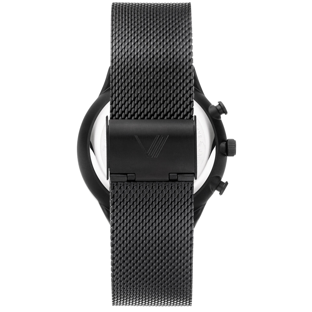 Munis und Munir Chrono Schwarz Schwarz Mesh Schwarz Rueckansichte