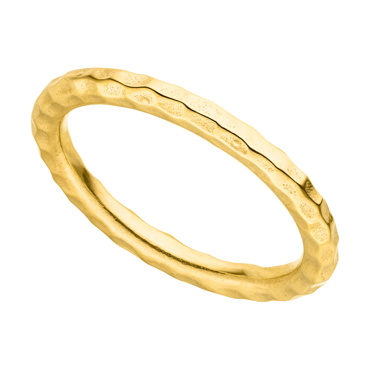 Nadira gehämmerter Ring Gold 925 Sterling Silber