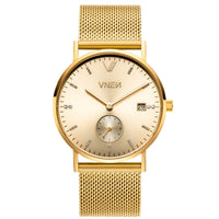 Nevra Gold Gold Mesh Gold Front