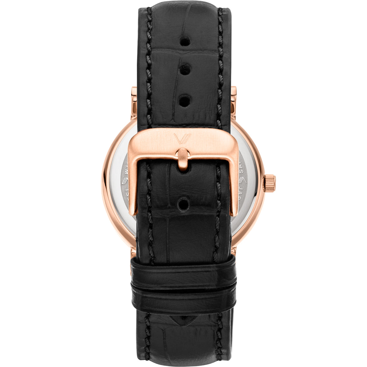 Nevra Rosegold Schwarz Leder bSchwarz Allign Rueckansicht