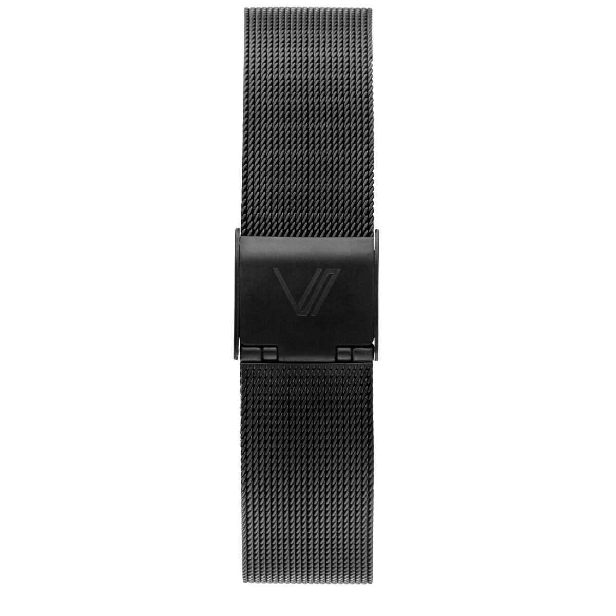 Uhrenarmband Mesh Schwarz 176mm 16mm