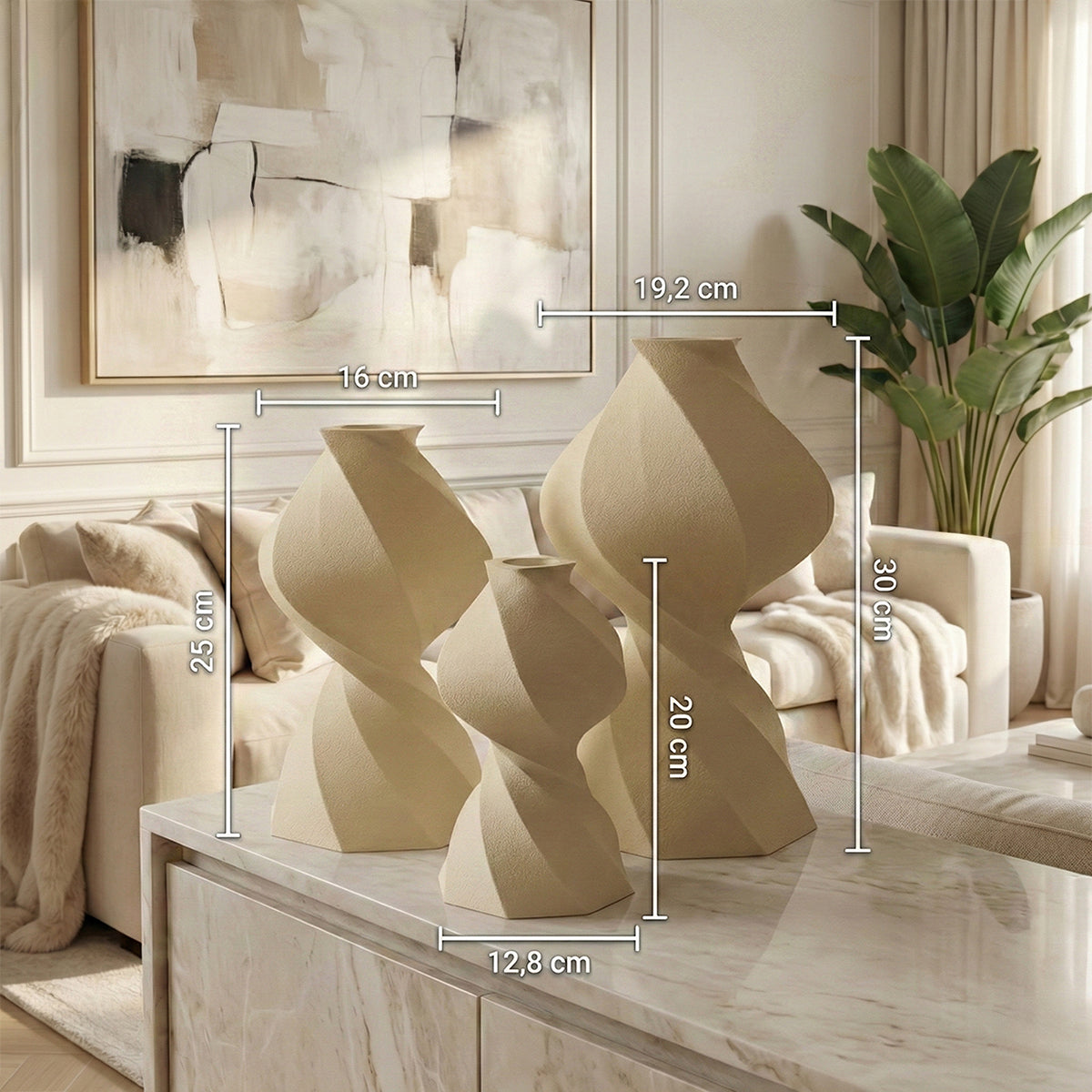 Vase Formira Sand Beige VNEN 2