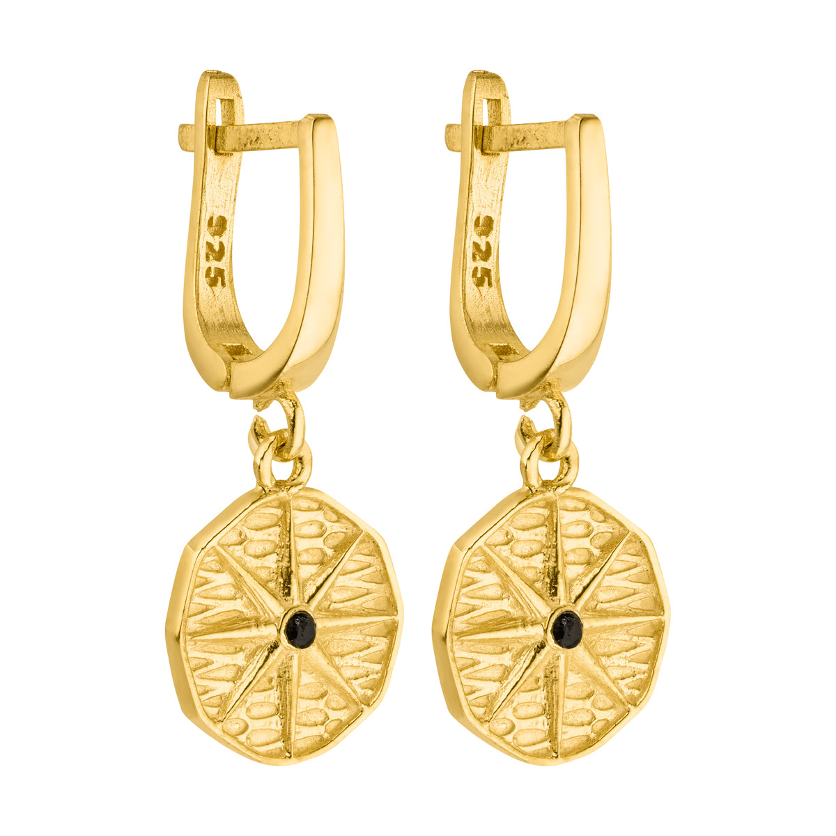 Vildana Nordstern Ohrringe Gold 925er Sterling Silber