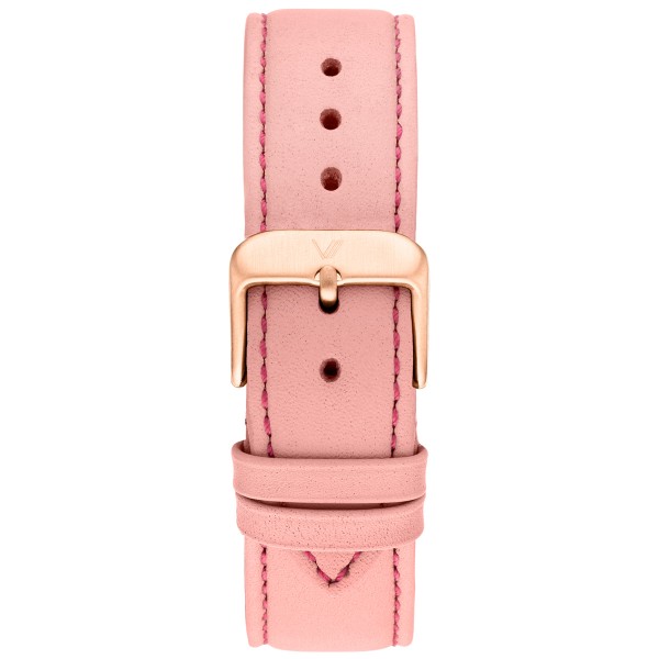 Uhrenarmband Leder Pink 20mm Rosegold